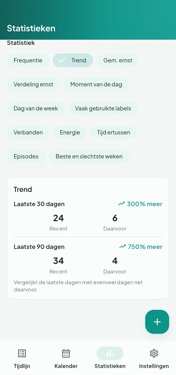 LifeLog — Gezondheid & welzijn — schermafbeelding 6