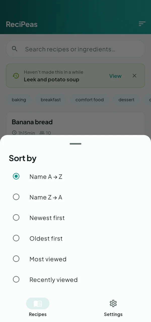 ReciPeas — Cooking — screenshot 2
