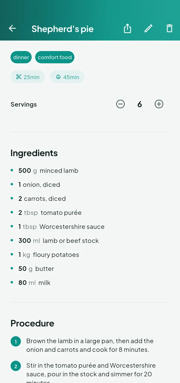 ReciPeas — Cooking — screenshot 3