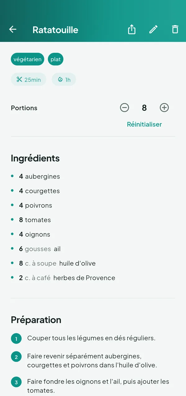 ReciPeas — Cuisine — capture d’écran 4