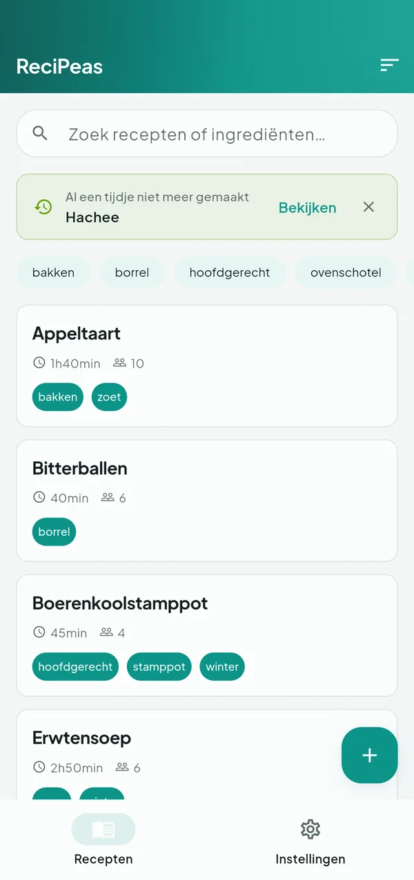 ReciPeas — Koken — schermafbeelding 1