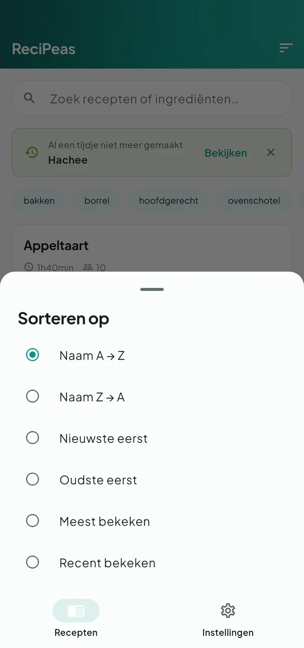 ReciPeas — Koken — schermafbeelding 2