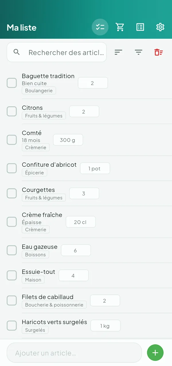 ShopLog — Liste de courses — capture d’écran 1