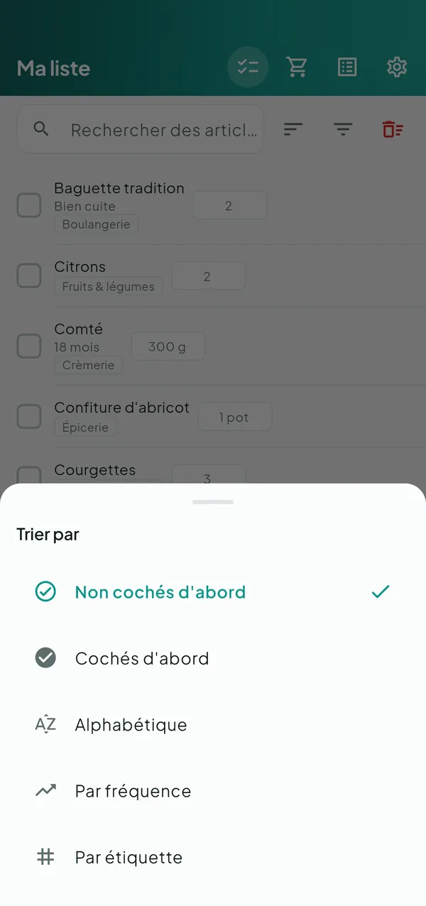 ShopLog — Liste de courses — capture d’écran 2