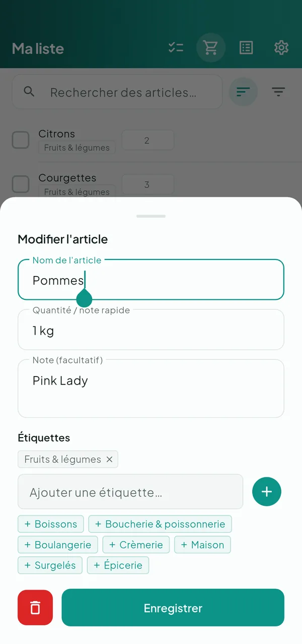 ShopLog — Liste de courses — capture d’écran 4