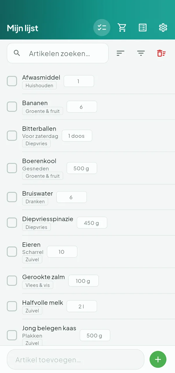 ShopLog — Boodschappenlijst — schermafbeelding 1